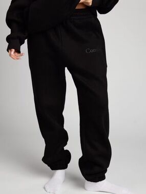 Comfrt Embroidered Sweatpants Trio - Black, Olive, Heather Gray
